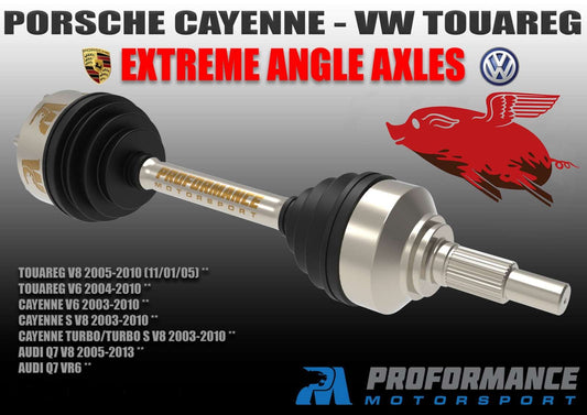 High Angle DirtPig Axles For Cayenne